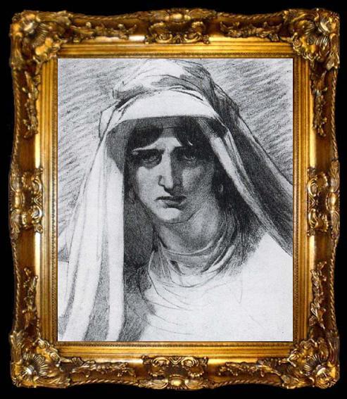 framed  Sir Thomas Lawrence Sarah Siddons as the Tragic Muse, ta009-2